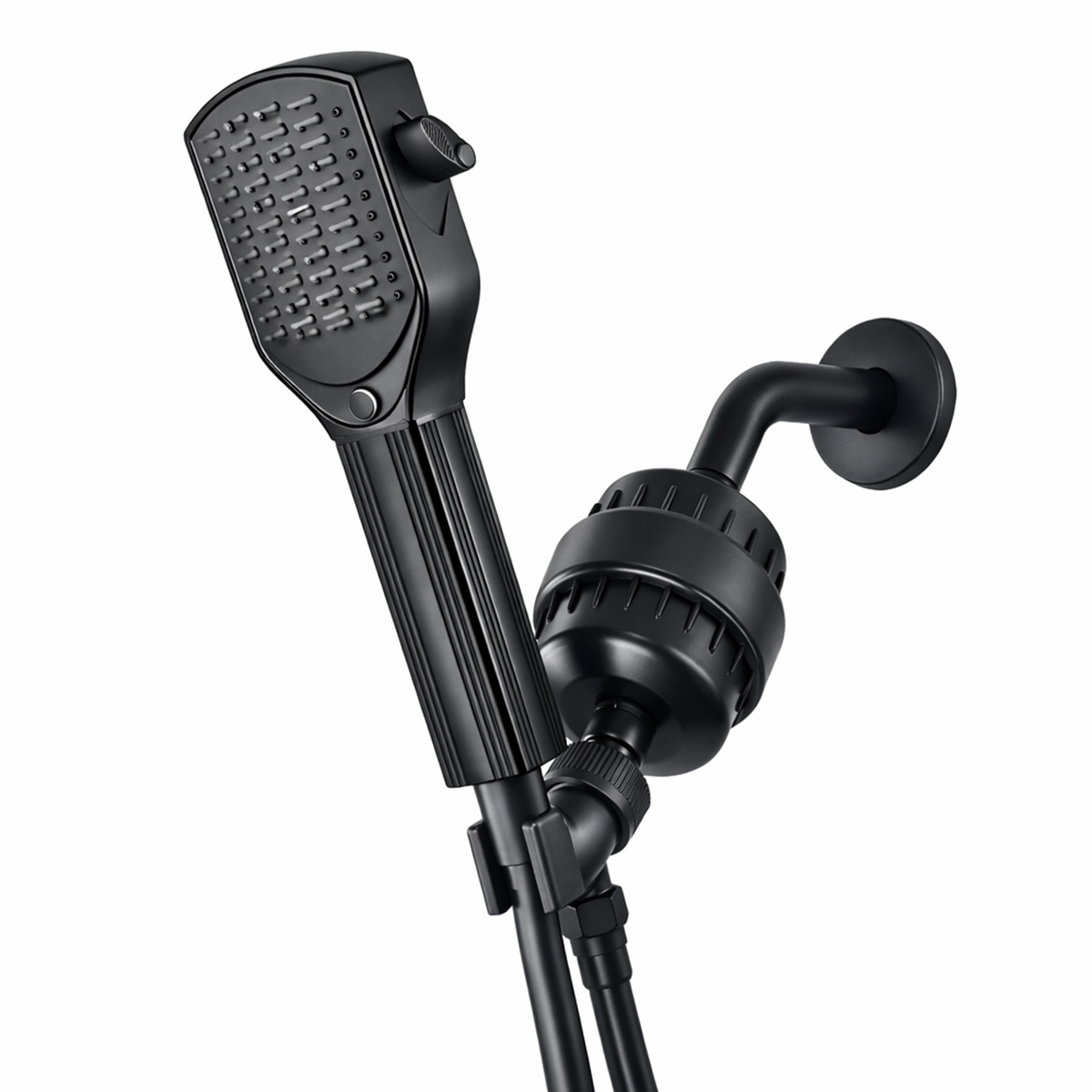 Detangler Comb Showerhead Complete Shower Kit