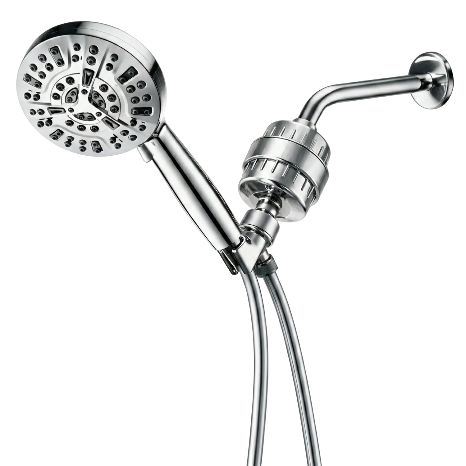 Luxe 10 Mode Showerhead Complete Shower Kit
