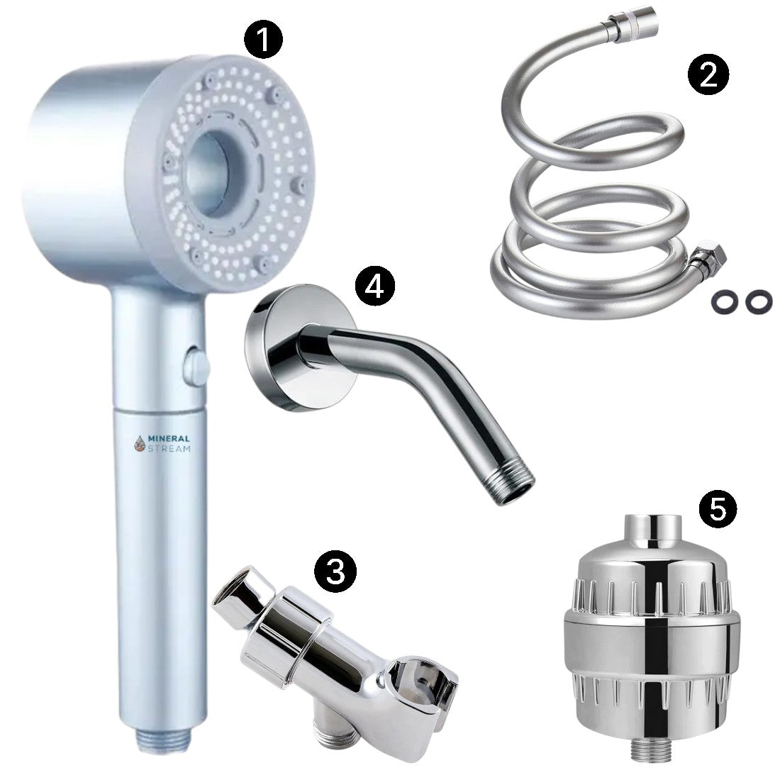 Hey Pure Filtered Complete Shower Kit