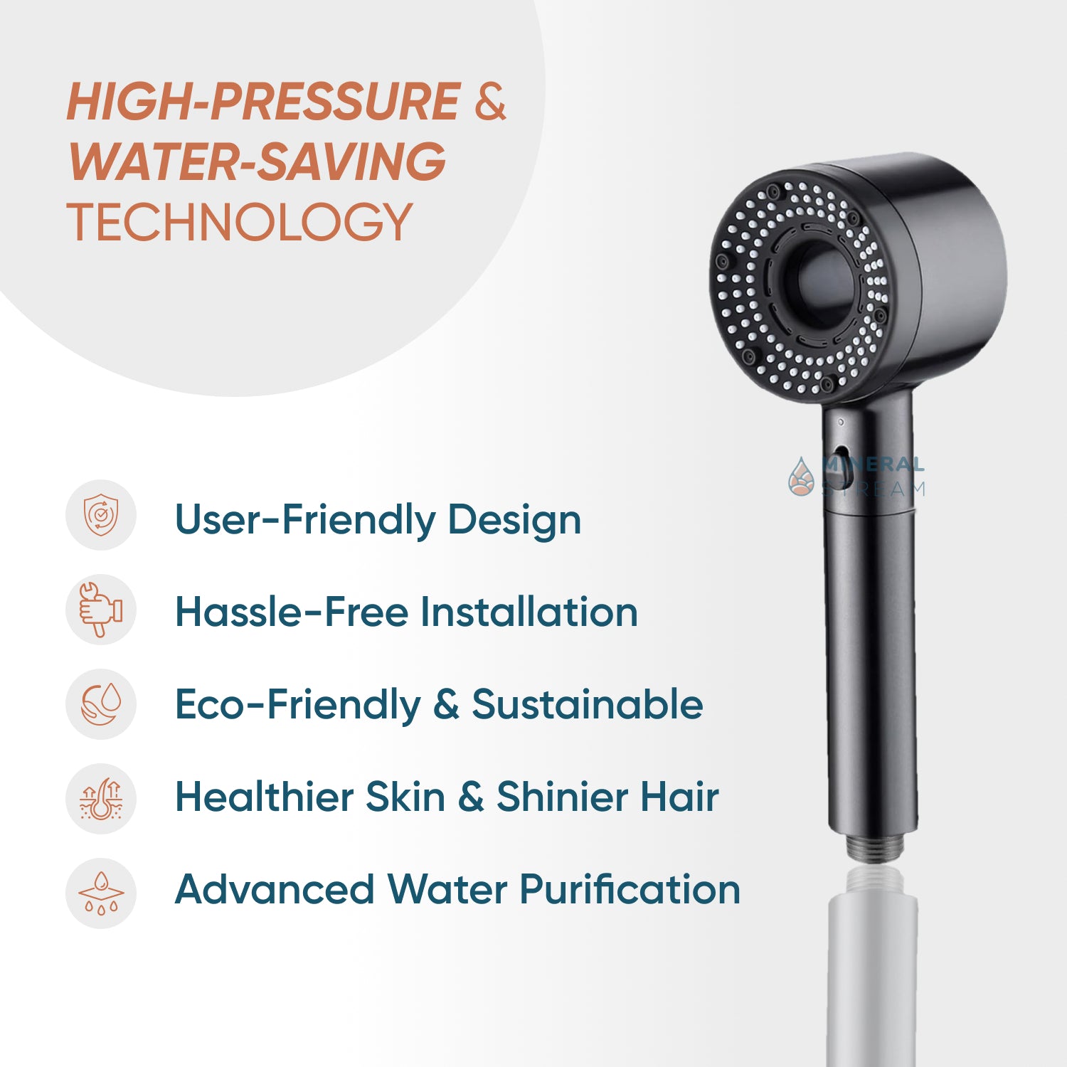 Hey Pure Filtered Dual Shower System